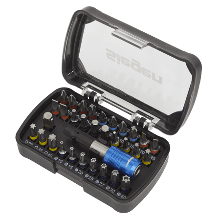 Sealey Power Tool Bit Set 32pc Colour-Coded S2 Model No-S01035