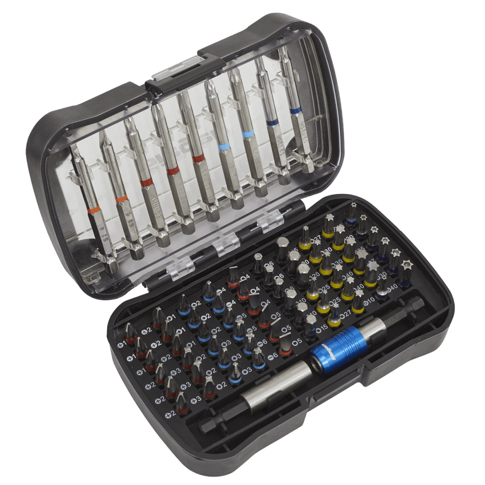 Sealey Power Tool Bit Set 71pc Colour-Coded S2 Model No-S01038
