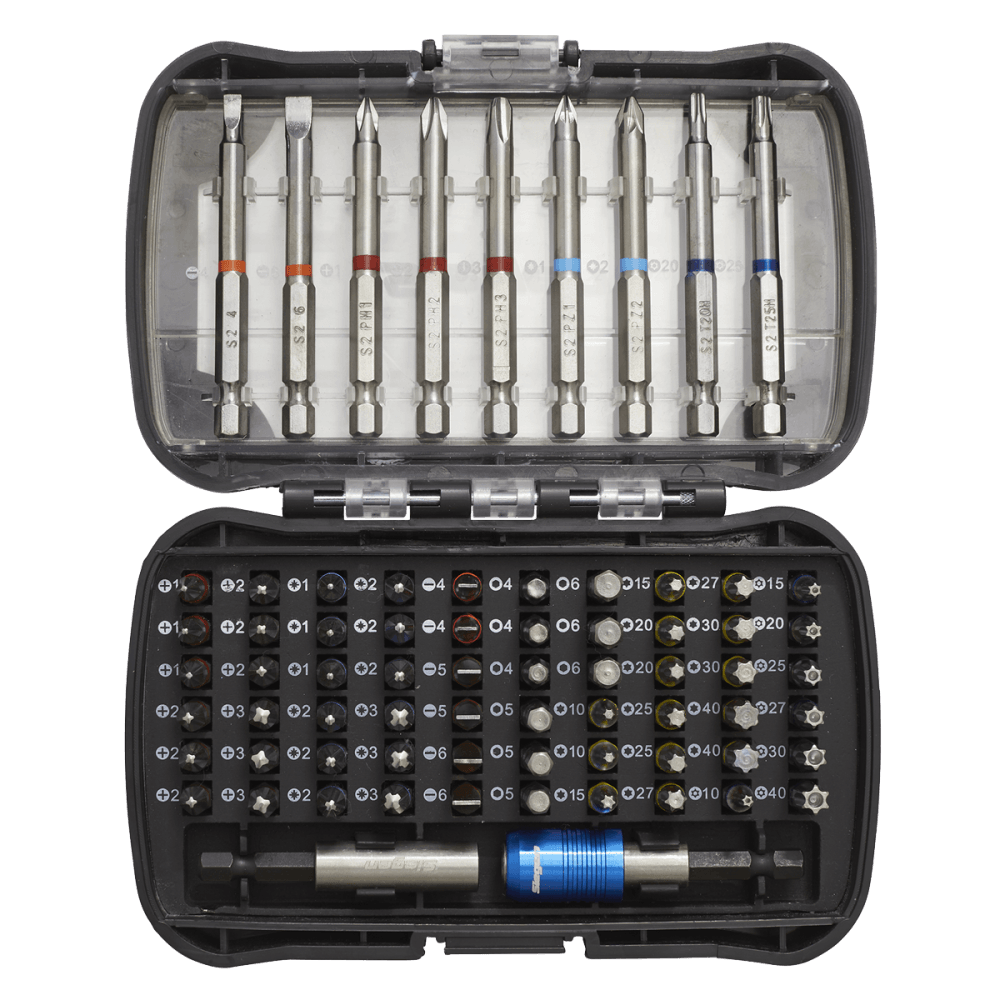 Sealey Power Tool Bit Set 71pc Colour-Coded S2 Model No-S01038
