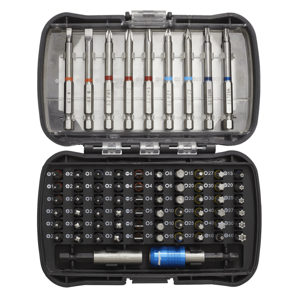 Sealey Power Tool Bit Set 71pc Colour-Coded S2 Model No-S01038
