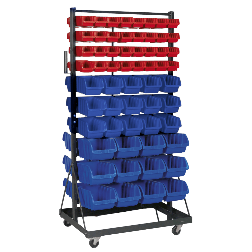 Sealey Mobile Bin Storage System 118 Bin Model No-TPS118