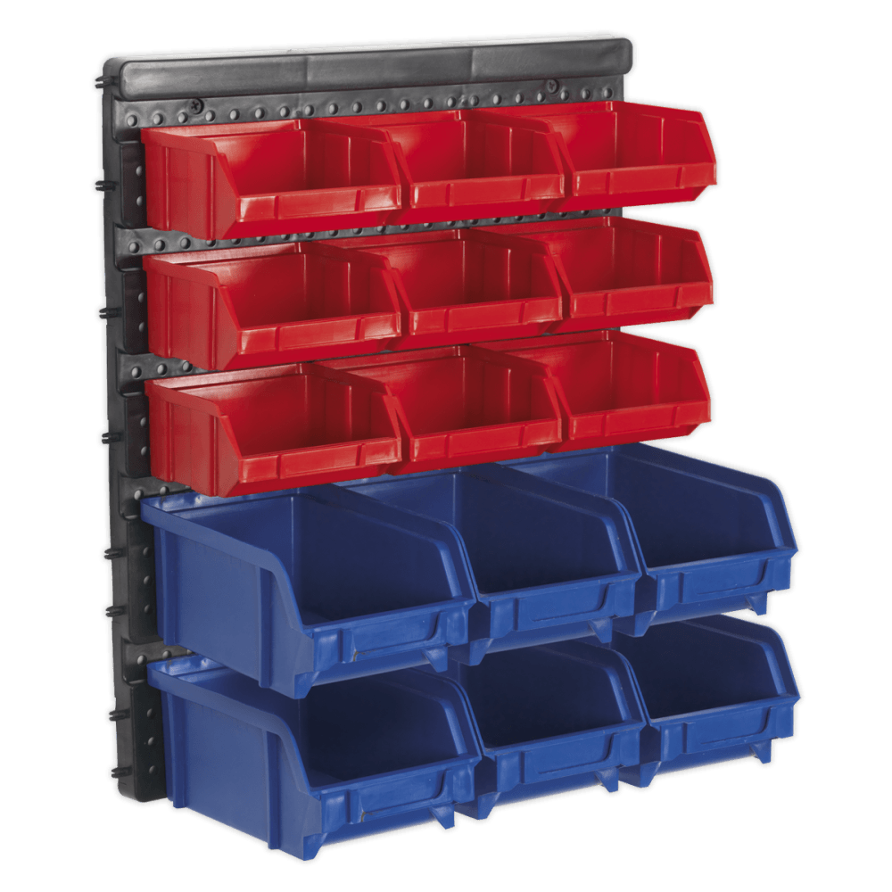 Sealey Bin Storage System Wall Mounting 15 Bins Model No-TPS1569WM
