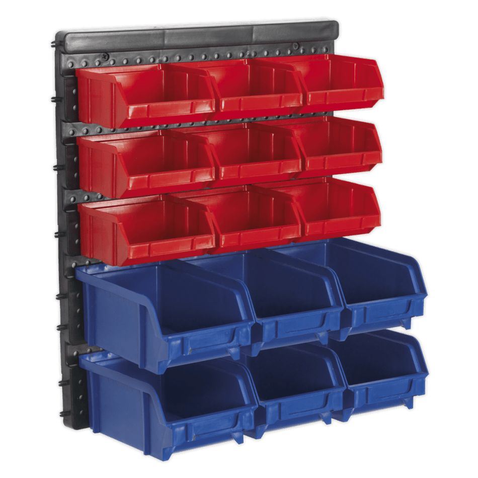 Sealey Bin Storage System Wall Mounting 15 Bins Model No-TPS1569WM