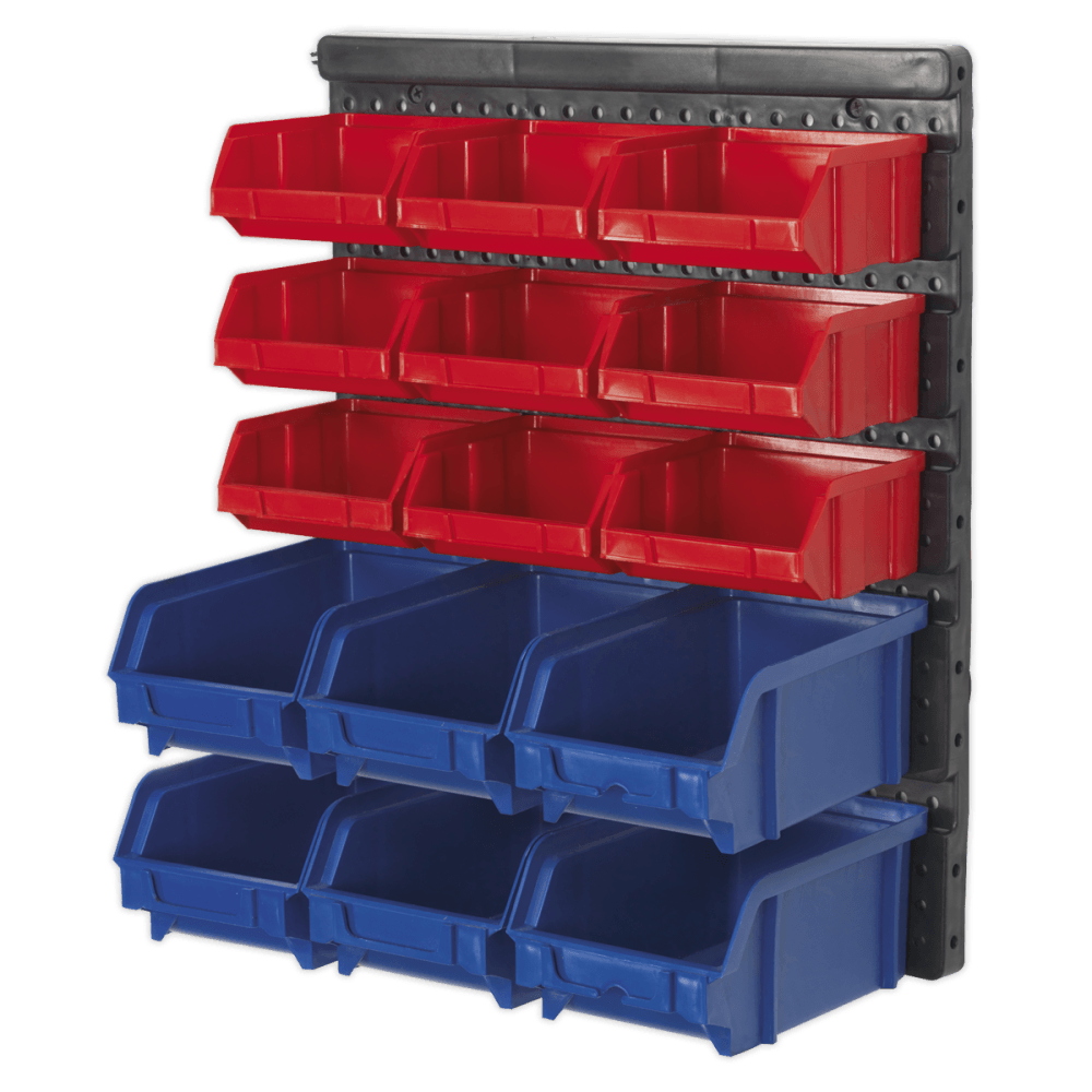 Sealey Bin Storage System Wall Mounting 15 Bins Model No-TPS1569WM