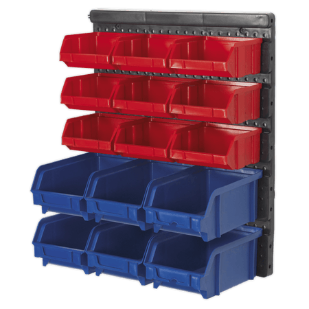 Sealey Bin Storage System Wall Mounting 15 Bins Model No-TPS1569WM