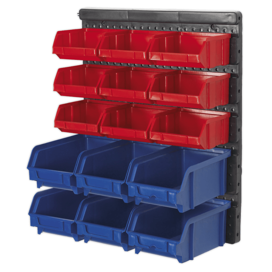 Sealey Bin Storage System Wall Mounting 15 Bins Model No-TPS1569WM