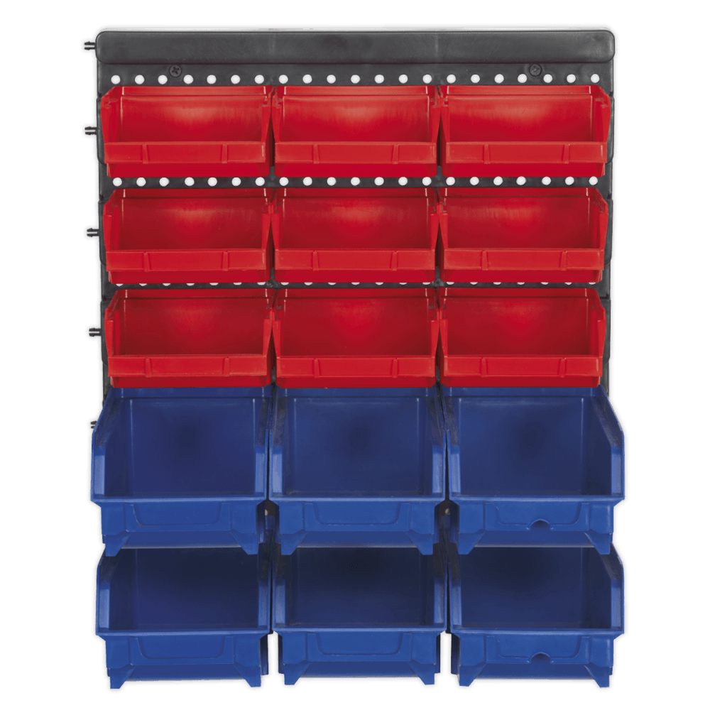 Sealey Bin Storage System Wall Mounting 15 Bins Model No-TPS1569WM