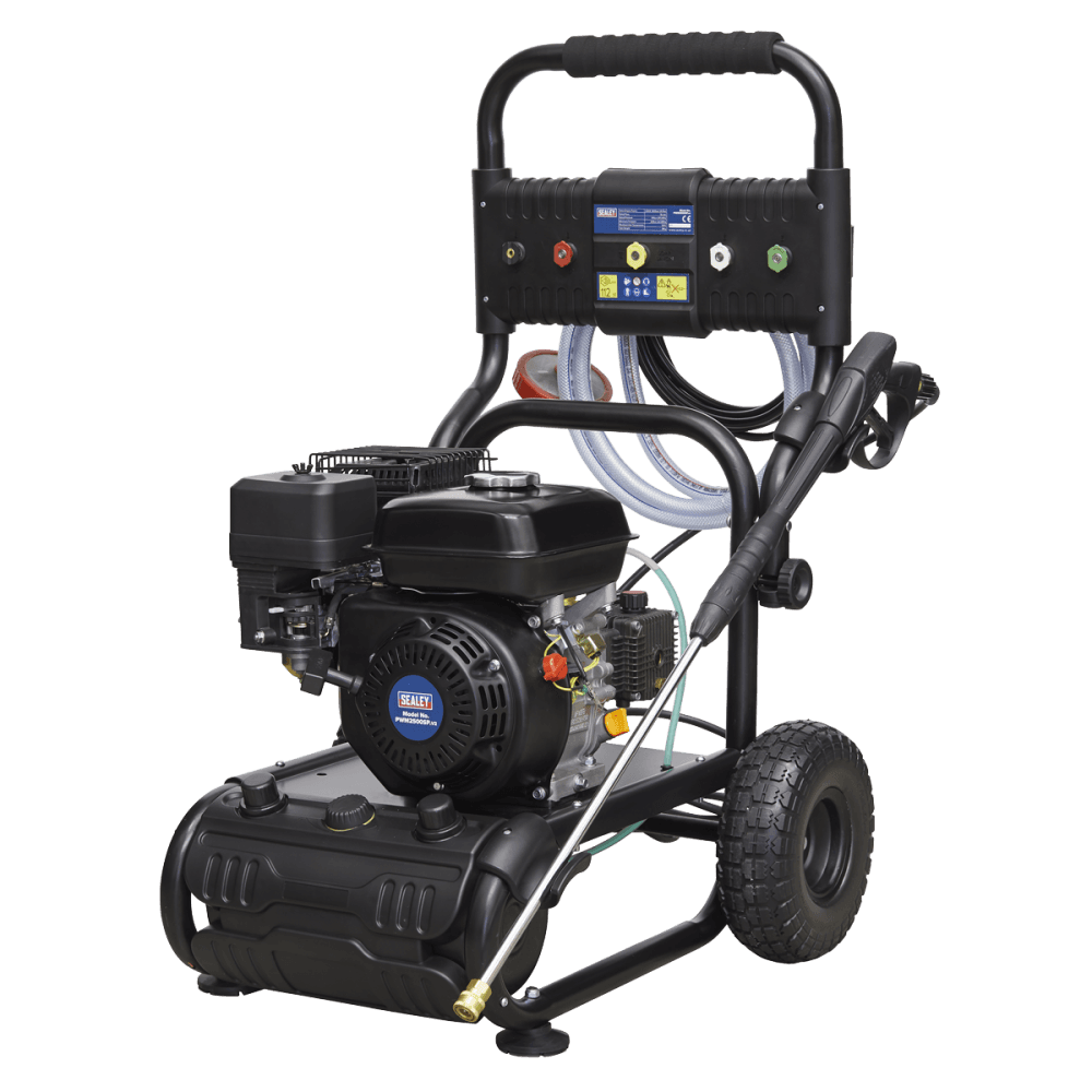 Sealey Pressure Washer 220bar 10ltr/min Self Priming 6.5hp Petrol Model No-PWM2500SP