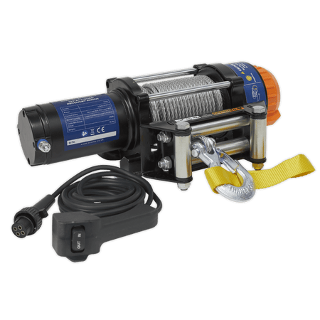 Sealey ATV/Quad Recovery Winch 2040kg Line Pull 12V Model No-ATV2040