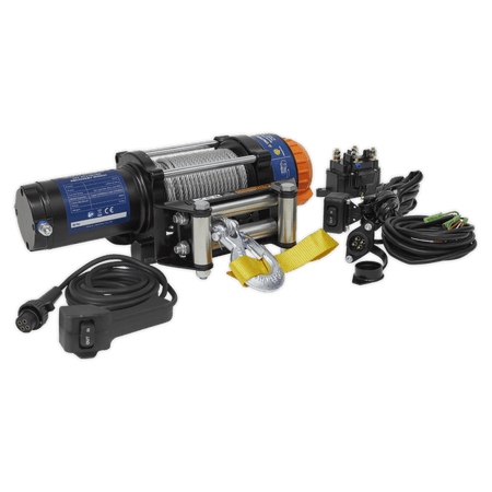 Sealey ATV/Quad Recovery Winch 2040kg Line Pull 12V Model No-ATV2040