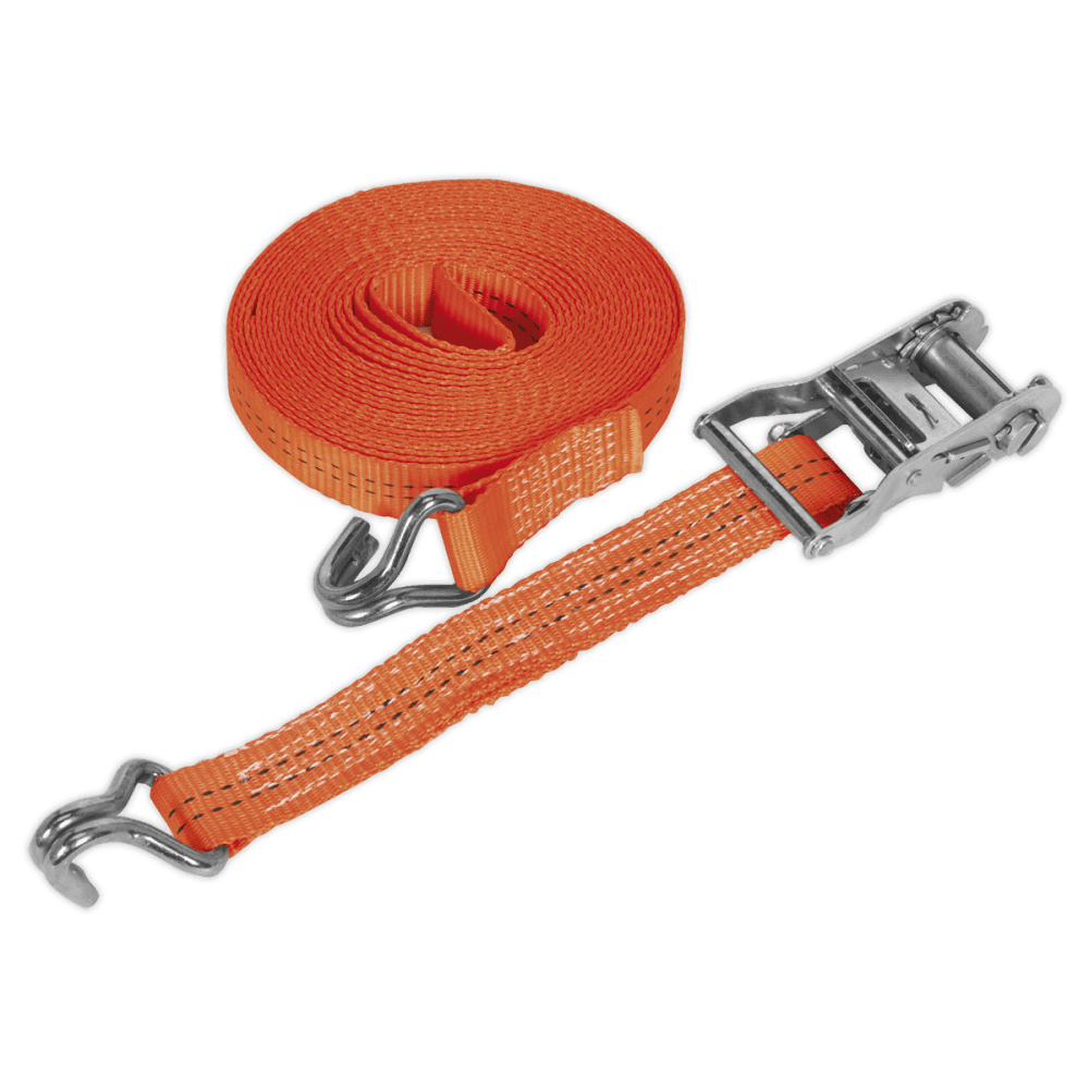Sealey Ratchet Tie Down 35mm x 6mtr Polyester Webbing 2000kg Load Test Model No-TD2006J