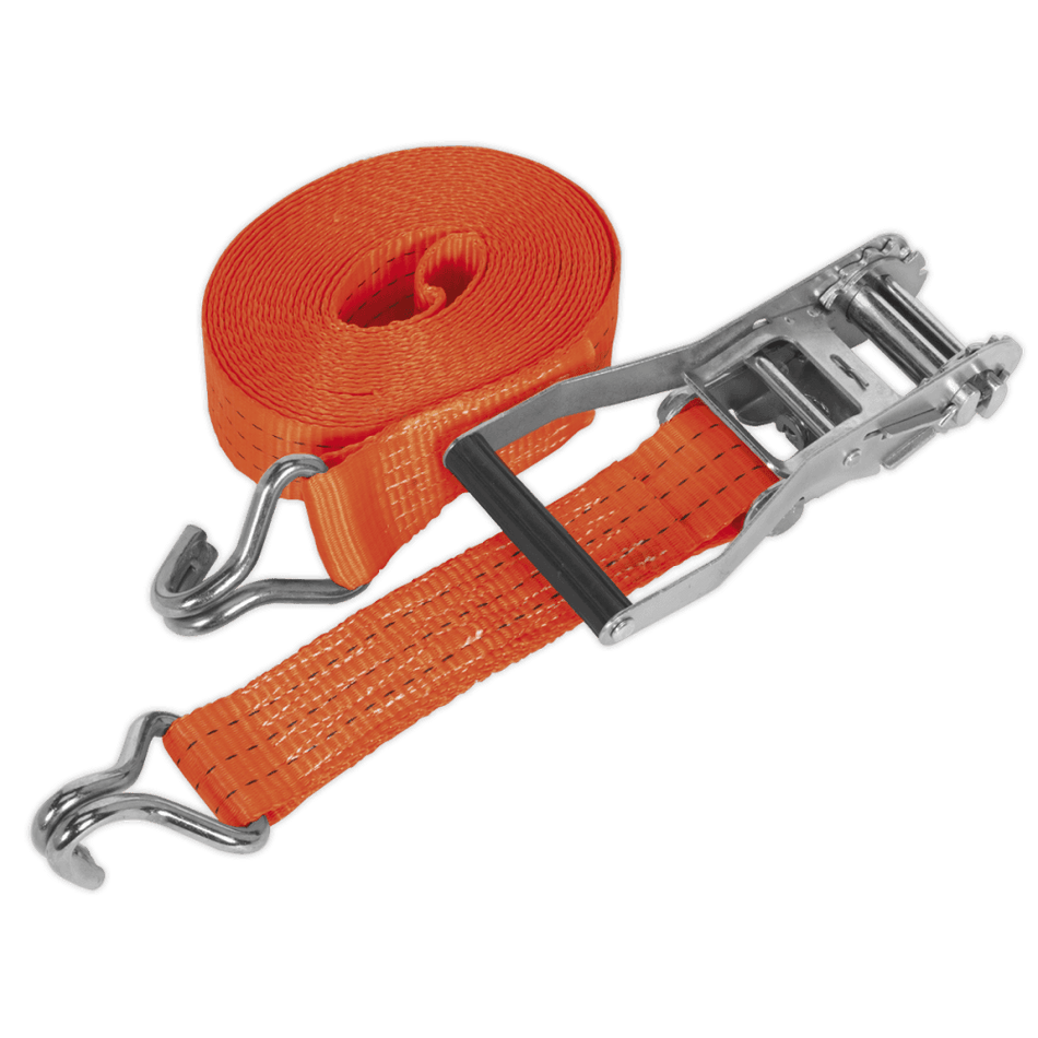 Sealey Ratchet Tie Down 50mm x 8mtr Polyester Webbing 3000kg Load Test Model No-TD3008J