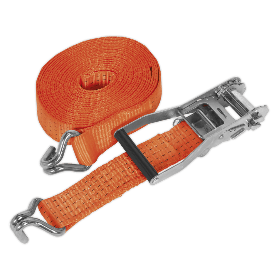 Sealey Ratchet Tie Down 50mm x 8mtr Polyester Webbing 5000kg Load Test Model No-TD5008J