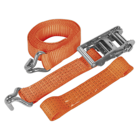 Sealey Car Transporter Ratchet Tie Down 50mm x 3mtr Alloy Wheel - Single 5000kg Load Test Model No-TDRWA