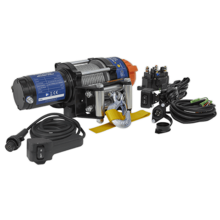 Sealey ATV/Quad Recovery Winch 1135kg Line Pull 12V Model No-ATV1135