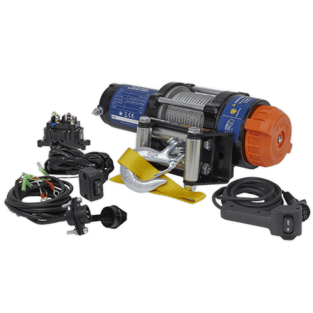 Sealey ATV/Quad Recovery Winch 1135kg Line Pull 12V Model No-ATV1135