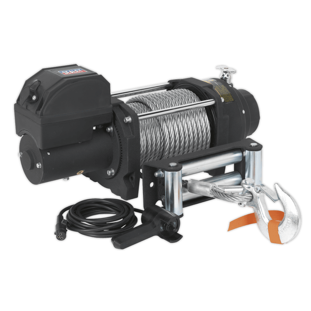 Sealey Recovery Winch 8180kg Line Pull 12V Industrial Model No-RW8180