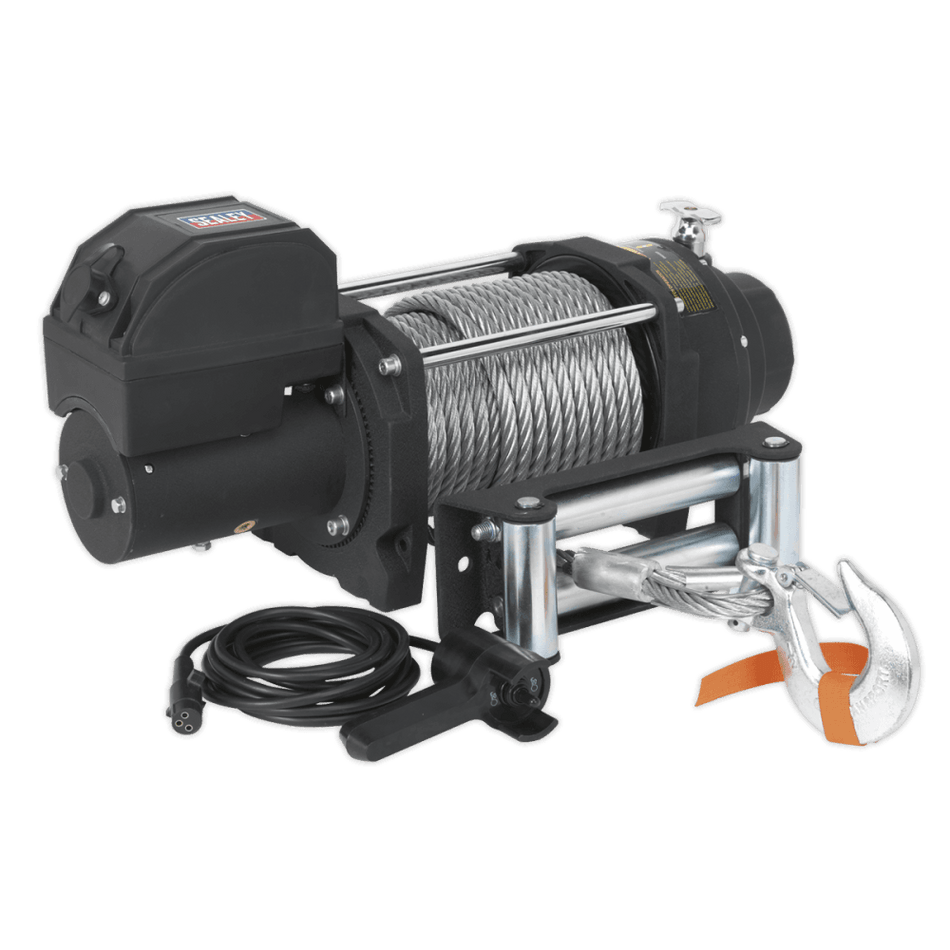 Sealey Recovery Winch 8180kg Line Pull 12V Industrial Model No-RW8180
