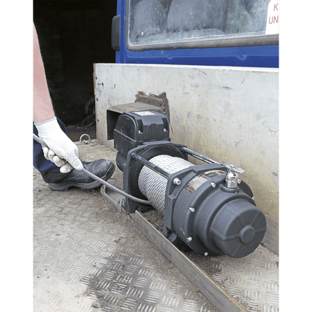 Sealey Recovery Winch 8180kg Line Pull 12V Industrial Model No-RW8180