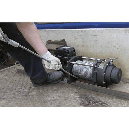 Sealey Recovery Winch 8180kg Line Pull 12V Industrial Model No-RW8180