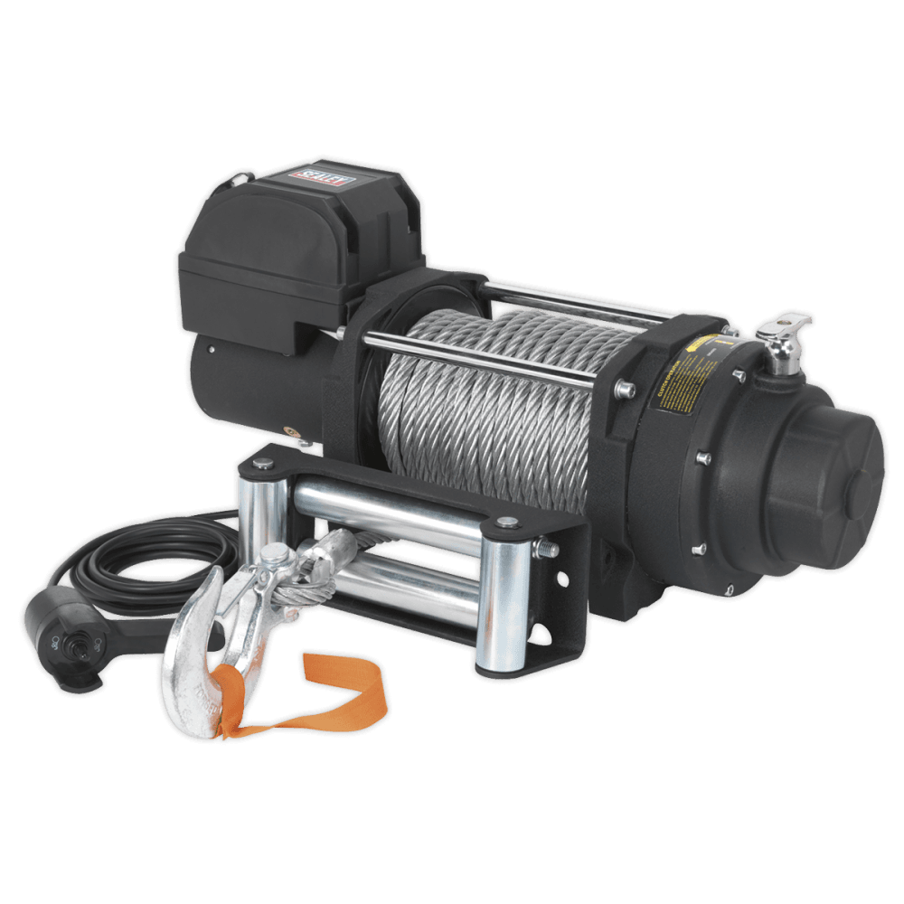Sealey Recovery Winch 8180kg Line Pull 12V Industrial Model No-RW8180
