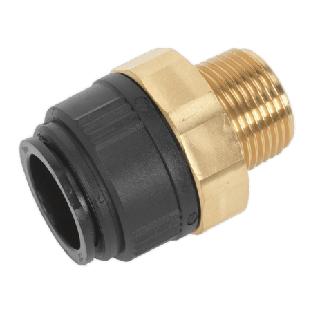 Sealey 28mm x 1"BSPT Brass Straight Adaptor Model No-CAS28BSA