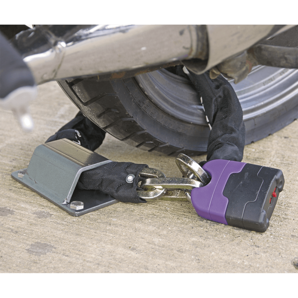 Sealey Motorcycle Ground Anchor - 4 Security Bolts Model No-MCGA01