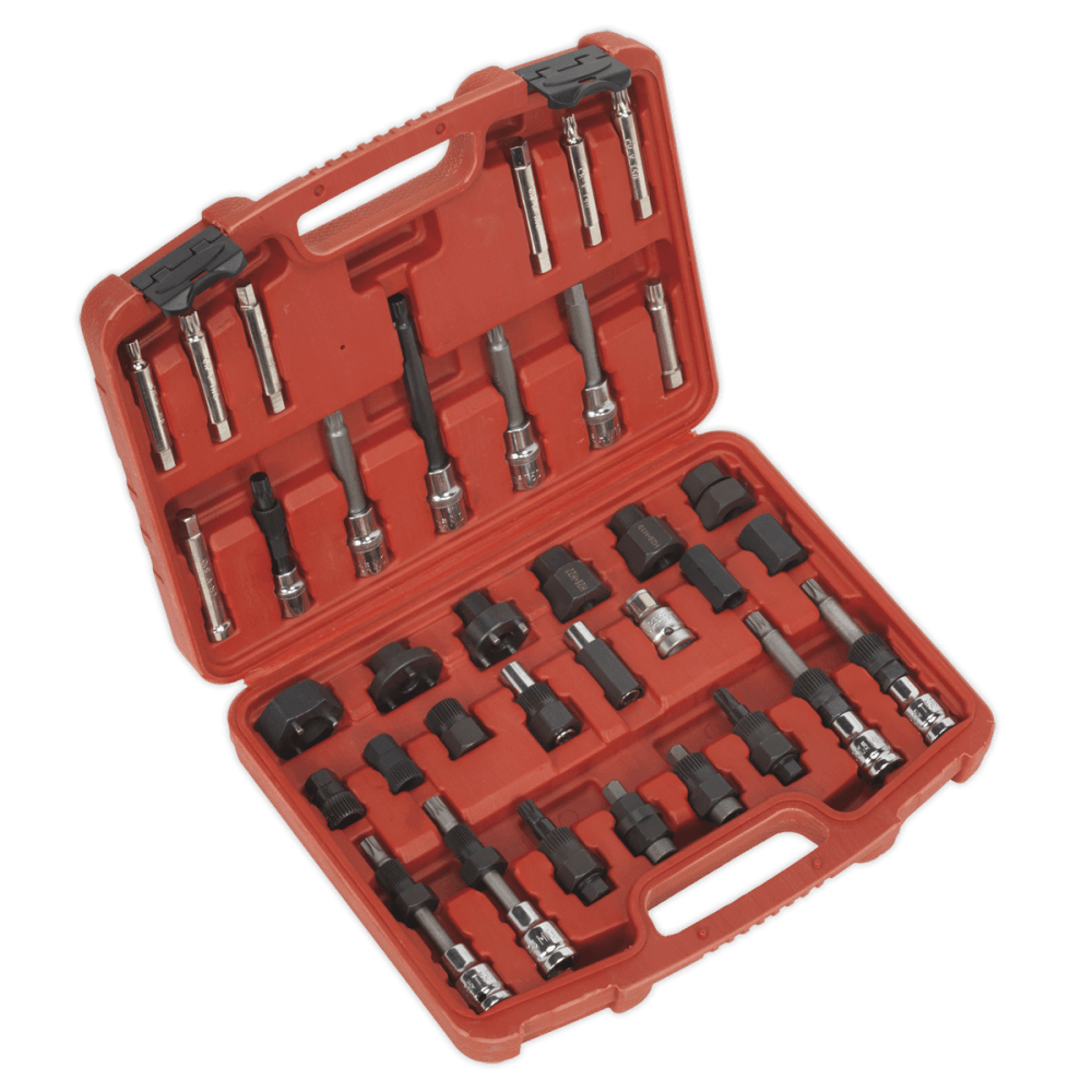 Sealey Alternator Freewheel Pulley Removal Set 35pc Model No-SX404