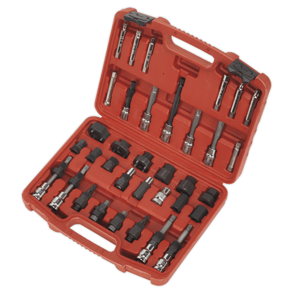 Sealey Alternator Freewheel Pulley Removal Set 35pc Model No-SX404