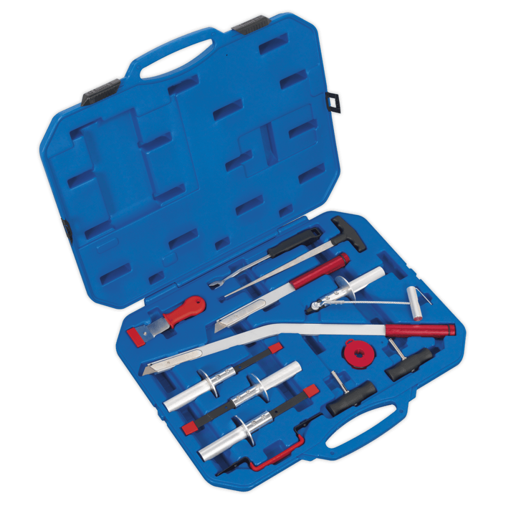 Sealey Windscreen Removal Tool Kit 14pc Model No-WK14
