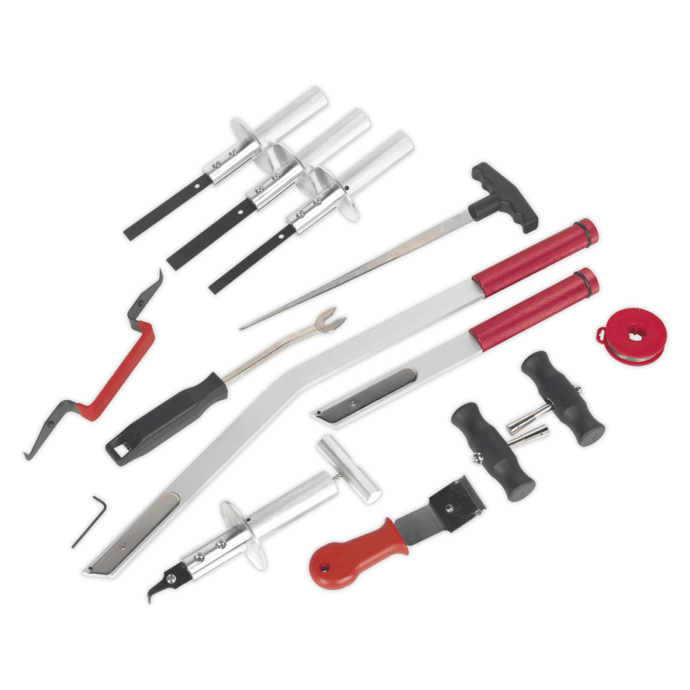 Sealey Windscreen Removal Tool Kit 14pc Model No-WK14