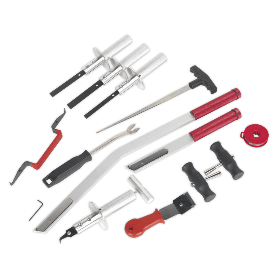 Sealey Windscreen Removal Tool Kit 14pc Model No-WK14
