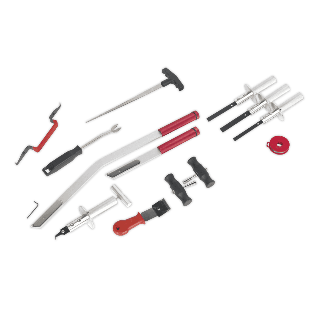 Sealey Windscreen Removal Tool Kit 14pc Model No-WK14