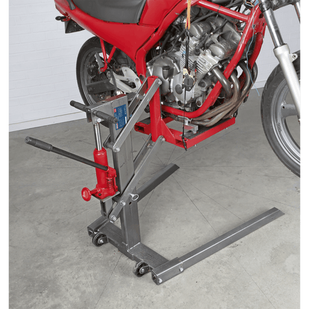 Sealey Single Post Motorcycle Lift 450kg Capacity Model No-MCL500