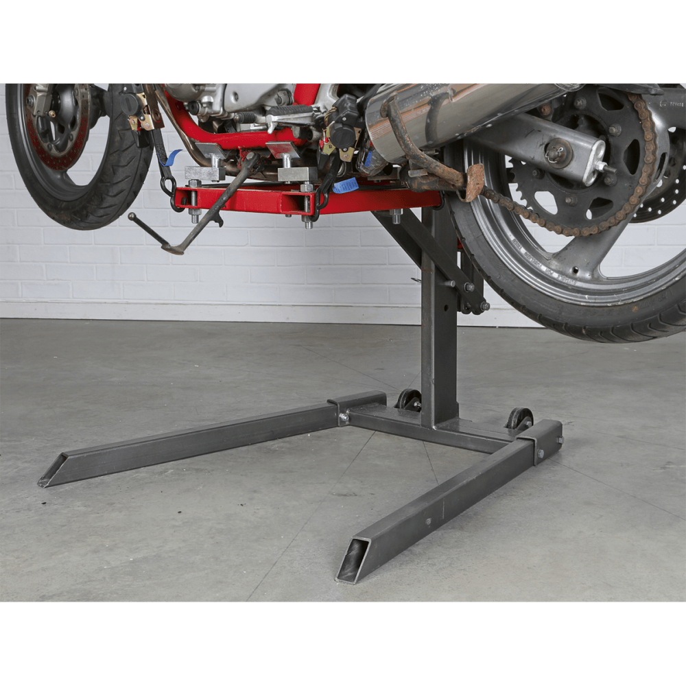 Sealey Single Post Motorcycle Lift 450kg Capacity Model No-MCL500
