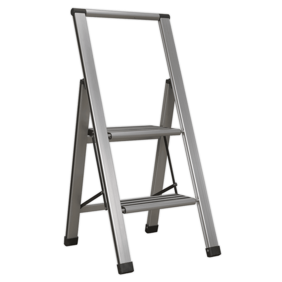 Sealey Aluminium Professional Folding Step Ladder 2-Step 150kg Capacity Model No-APSL2
