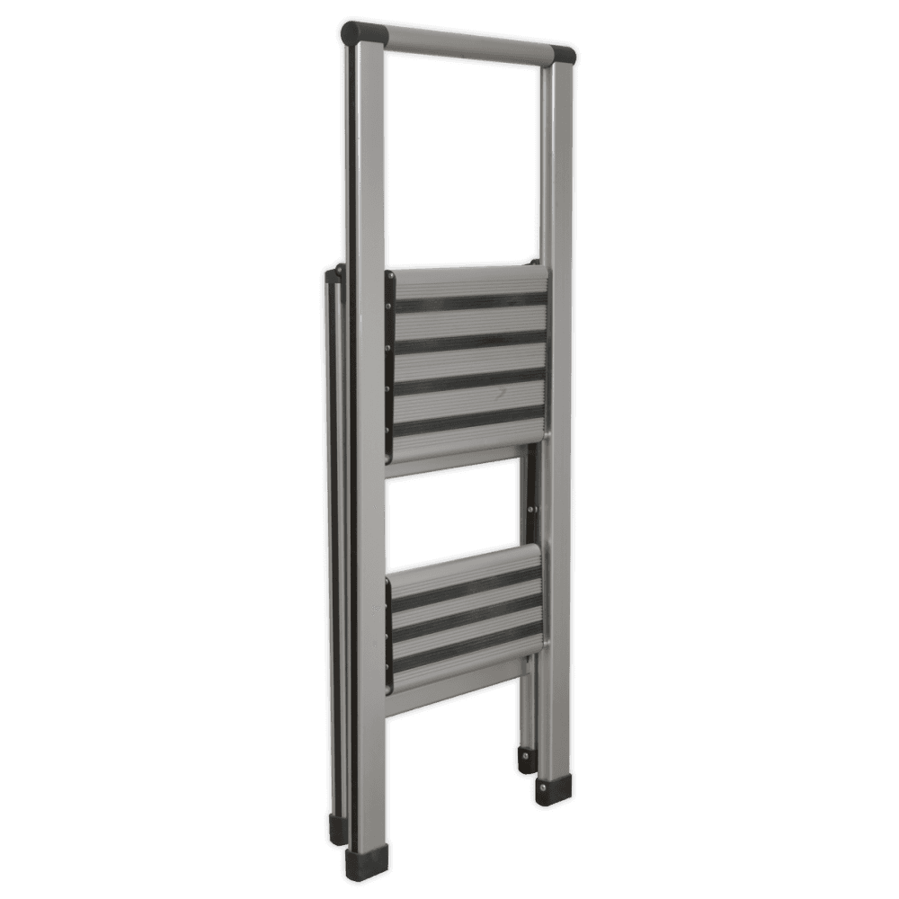 Sealey Aluminium Professional Folding Step Ladder 2-Step 150kg Capacity Model No-APSL2