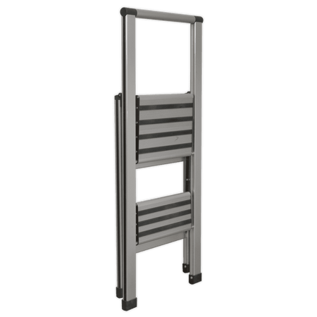 Sealey Aluminium Professional Folding Step Ladder 2-Step 150kg Capacity Model No-APSL2