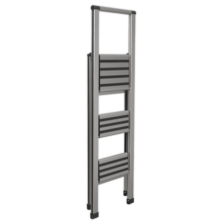 Sealey Aluminium Professional Folding Step Ladder 3-Step 150kg Capacity Model No-APSL3