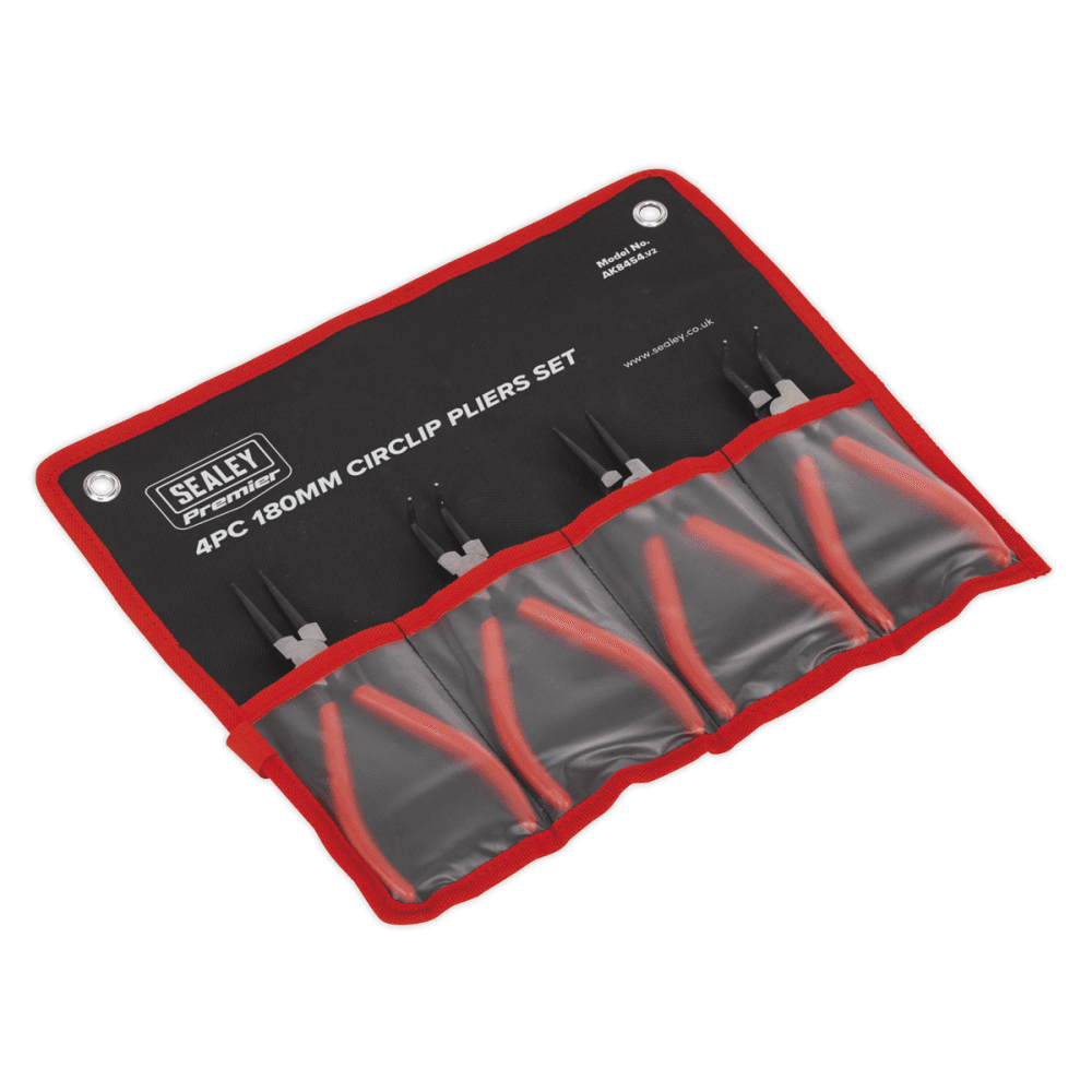 Sealey Circlip Pliers Set 4pc 180mm Model No-AK8454