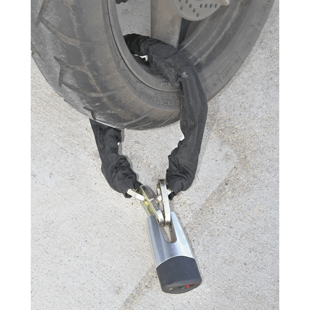 Sealey Motorcycle Chain & Disc Lock 10.5 x 10.5 x 900mm 4* ART Approved Model No-CLA109DL