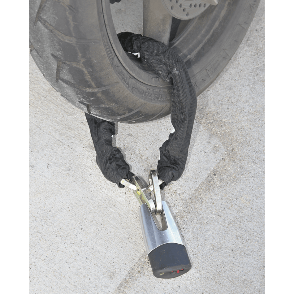 Sealey Motorcycle Chain & Disc Lock 10.5 x 10.5 x 900mm 4* ART Approved Model No-CLA109DL