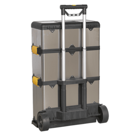 Sealey Mobile Stainless Steel/Composite Tool Box - 3 Compartment Model No-AP855