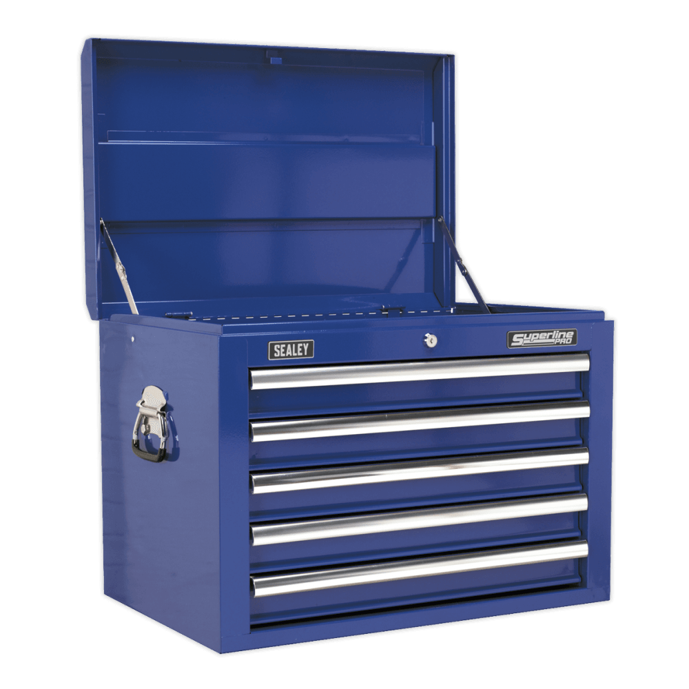 Sealey Topchest 5 Drawer with Ball Bearing Runners - Blue Model No-AP26059TC