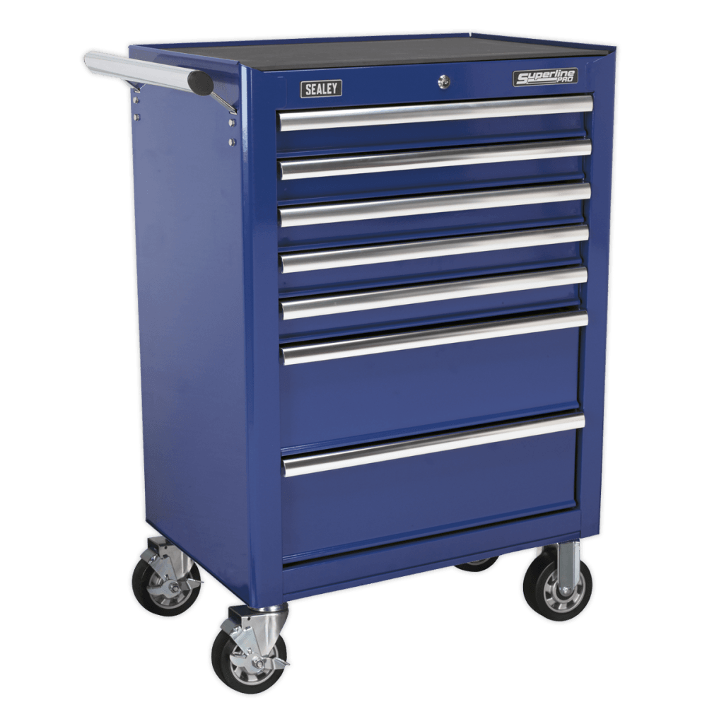 Sealey Rollcab 7 Drawer with Ball Bearing Runners - Blue Model No-AP26479TC