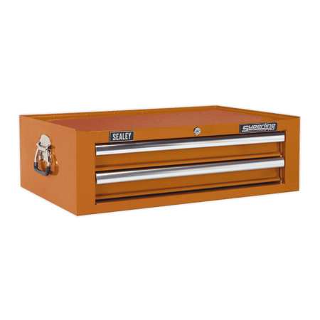 Sealey Add-On Chest 2 Drawer with Ball Bearing Runners - Orange Model No-AP26029TO