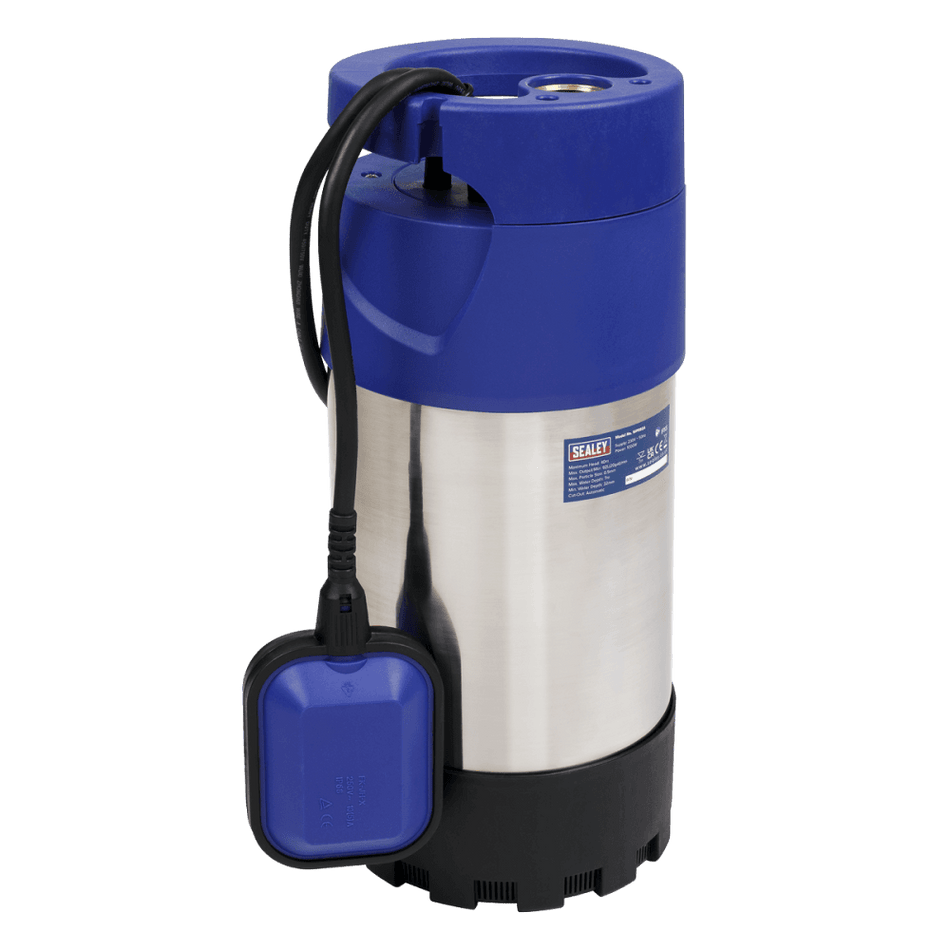 Sealey Submersible Stainless Water Pump Automatic 92ltr/min 40mtr Head 230V Model No-WPS92A