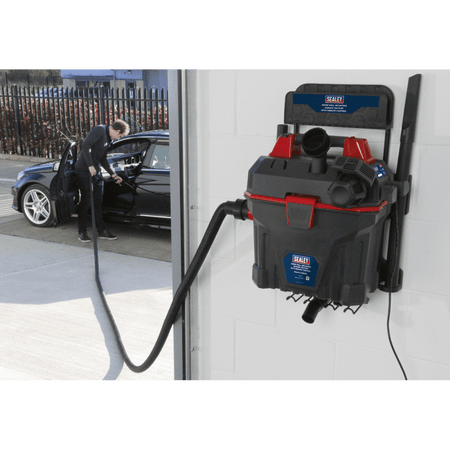 Sealey Garage Vacuum 1500W with Remote Control - Wall Mounting Model No-GV180WM