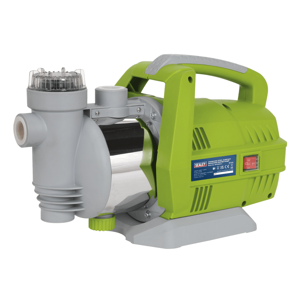 Sealey Surface Mounting Water Pump Stainless Steel 62ltr/min 230V Model No-WPS062S