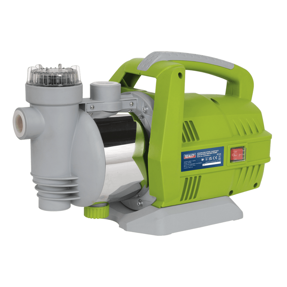 Sealey Surface Mounting Water Pump Stainless Steel 62ltr/min 230V Model No-WPS062S